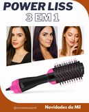 Escova modeladora 3 em 1- PowerLiss.