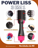 Escova modeladora 3 em 1- PowerLiss.