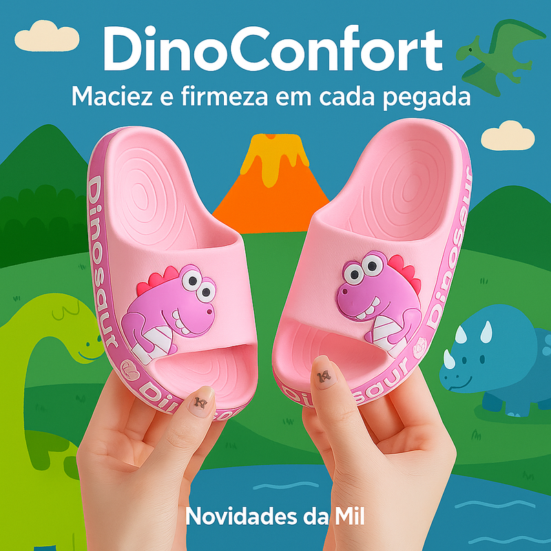 Chinelo Infantil Anti-Derrapante Dino Confort